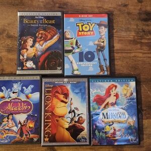 Disney DVD Set with Vibrant Covers